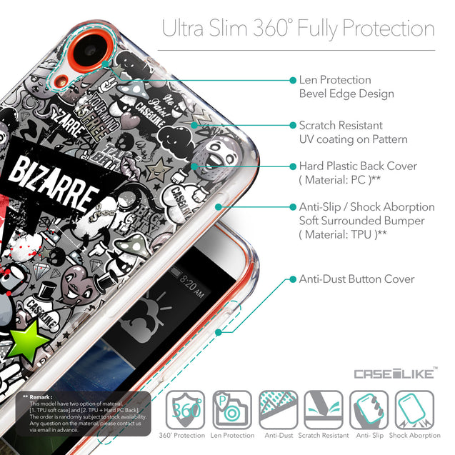 Details in English - CASEiLIKE HTC Desire 820 back cover Graffiti 2705