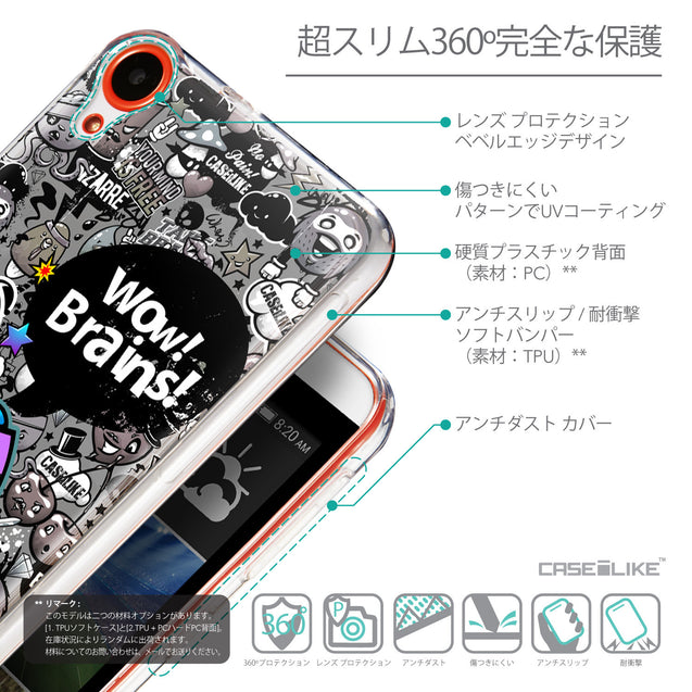 Details in Japanese - CASEiLIKE HTC Desire 820 back cover Graffiti 2707