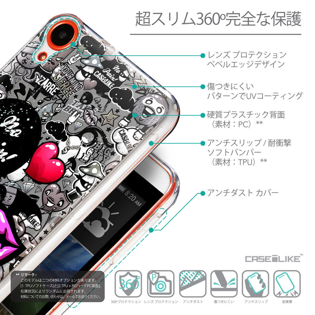 Details in Japanese - CASEiLIKE HTC Desire 820 back cover Graffiti 2708