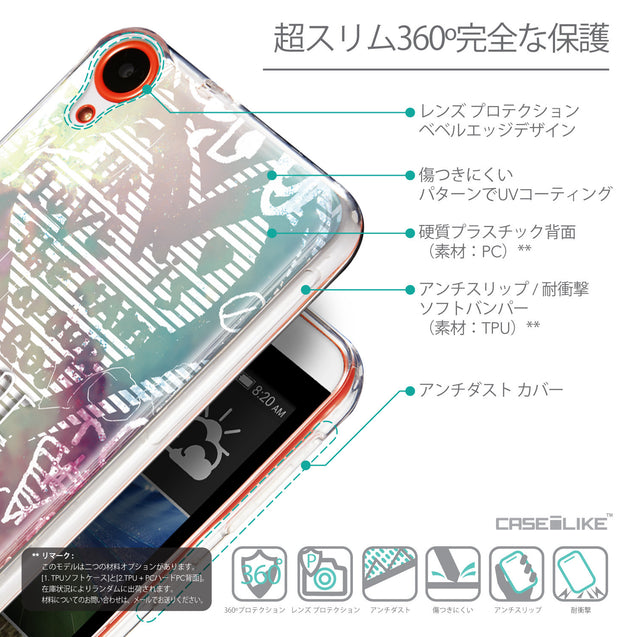 Details in Japanese - CASEiLIKE HTC Desire 820 back cover Graffiti 2726