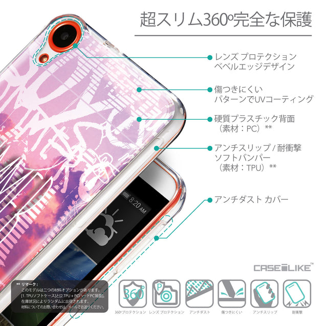 Details in Japanese - CASEiLIKE HTC Desire 820 back cover Graffiti 2727