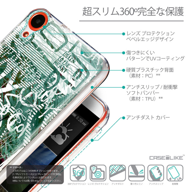 Details in Japanese - CASEiLIKE HTC Desire 820 back cover Graffiti 2728