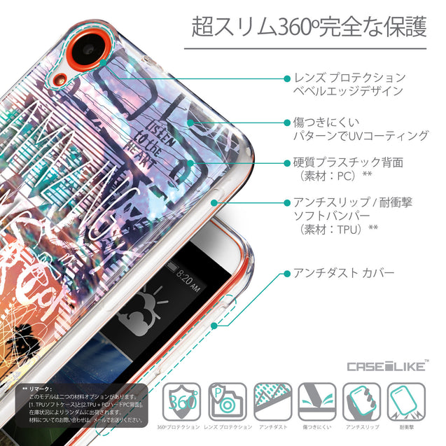 Details in Japanese - CASEiLIKE HTC Desire 820 back cover Graffiti 2729