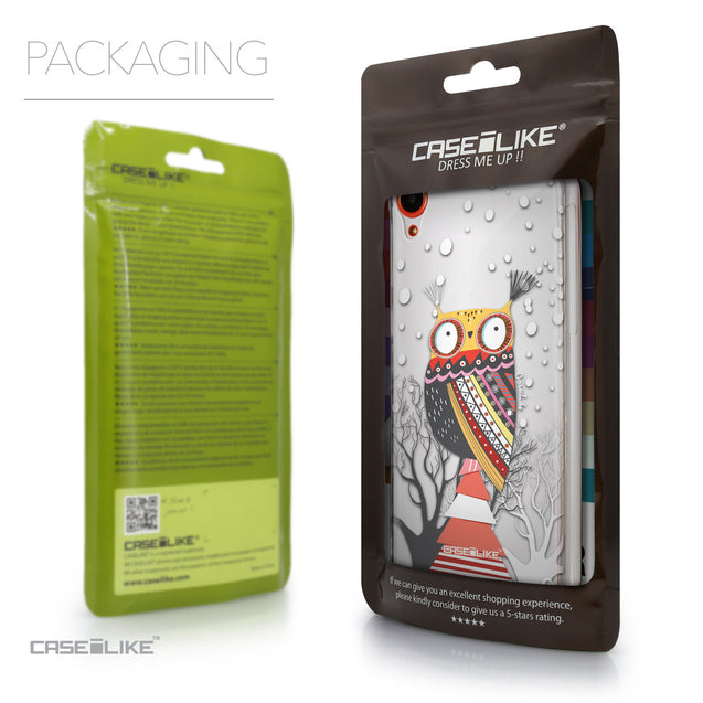 Packaging - CASEiLIKE HTC Desire 820 back cover Owl Graphic Design 3317