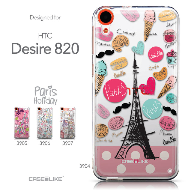 Collection - CASEiLIKE HTC Desire 820 back cover Paris Holiday 3904