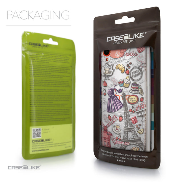 Packaging - CASEiLIKE HTC Desire 820 back cover Paris Holiday 3907