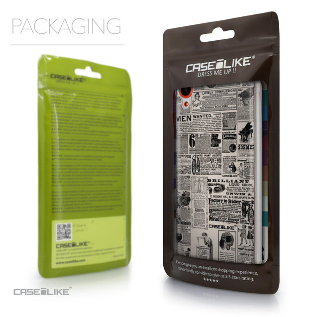 Packaging - CASEiLIKE HTC Desire 820 back cover Vintage Newspaper Advertising 4818