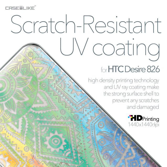 HTC Desire 826 case Indian Line Art 2064 with UV-Coating Scratch-Resistant Case | CASEiLIKE.com