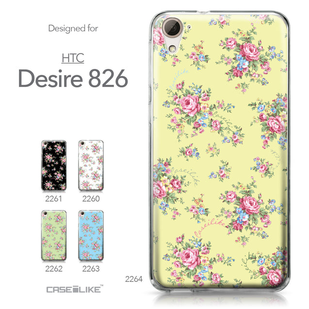 HTC Desire 826 case Floral Rose Classic 2264 Collection | CASEiLIKE.com