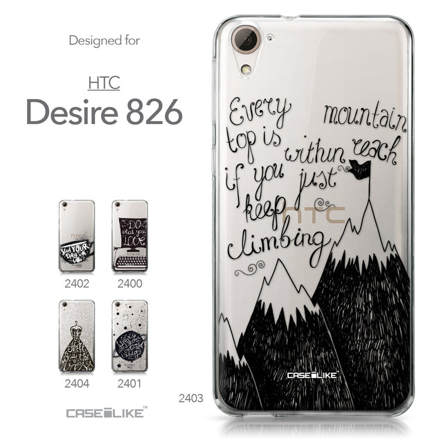 HTC Desire 826 case Quote 2403 Collection | CASEiLIKE.com