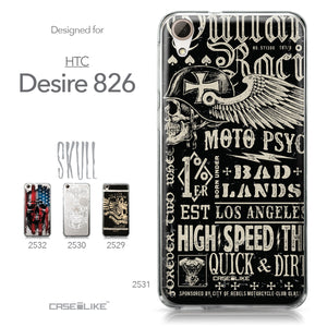HTC Desire 826 case Art of Skull 2531 Collection | CASEiLIKE.com