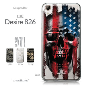HTC Desire 826 case Art of Skull 2532 Collection | CASEiLIKE.com