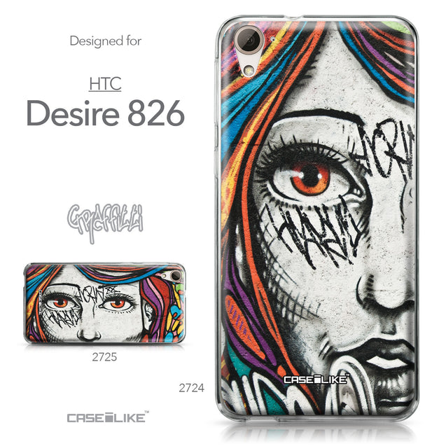 HTC Desire 826 case Graffiti Girl 2724 Collection | CASEiLIKE.com