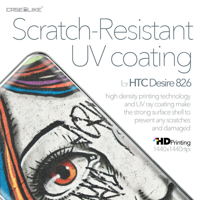 HTC Desire 826 case Graffiti Girl 2724 with UV-Coating Scratch-Resistant Case | CASEiLIKE.com