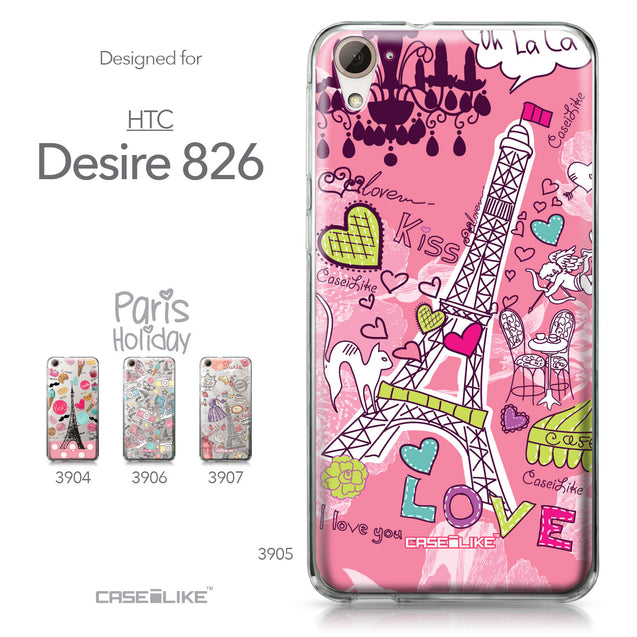 HTC Desire 826 case Paris Holiday 3905 Collection | CASEiLIKE.com