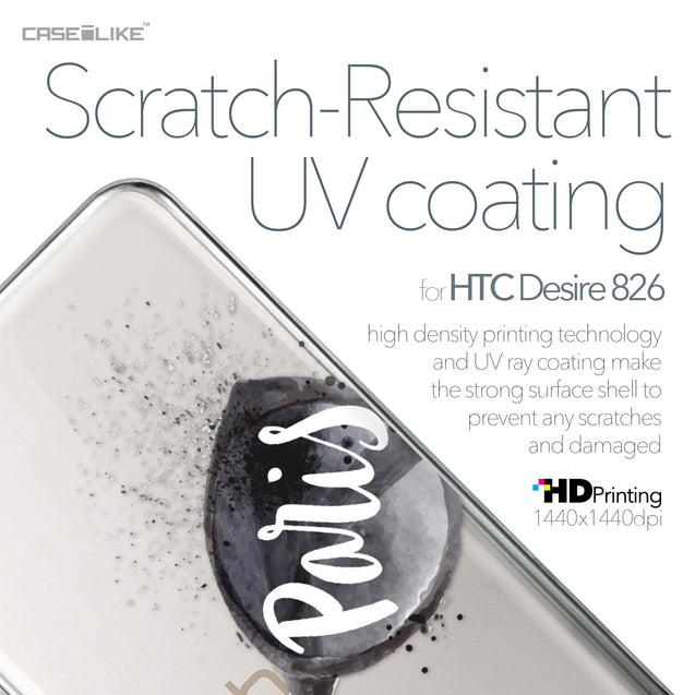 HTC Desire 826 case Paris Holiday 3911 with UV-Coating Scratch-Resistant Case | CASEiLIKE.com