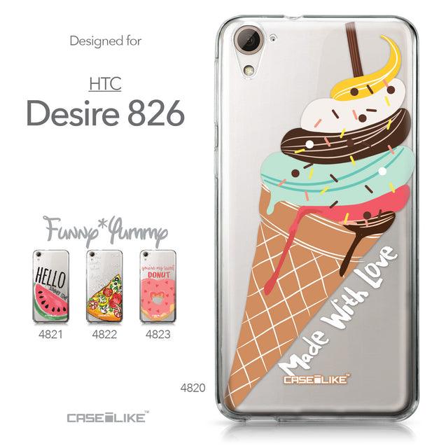 HTC Desire 826 case Ice Cream 4820 Collection | CASEiLIKE.com