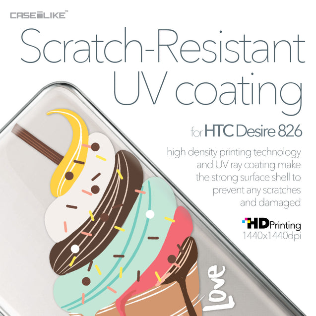 HTC Desire 826 case Ice Cream 4820 with UV-Coating Scratch-Resistant Case | CASEiLIKE.com