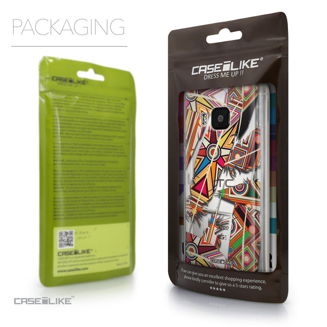 Packaging - CASEiLIKE HTC One M9 back cover Indian Tribal Theme Pattern 2054