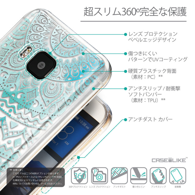 Details in Japanese - CASEiLIKE HTC One M9 back cover Indian Line Art 2066