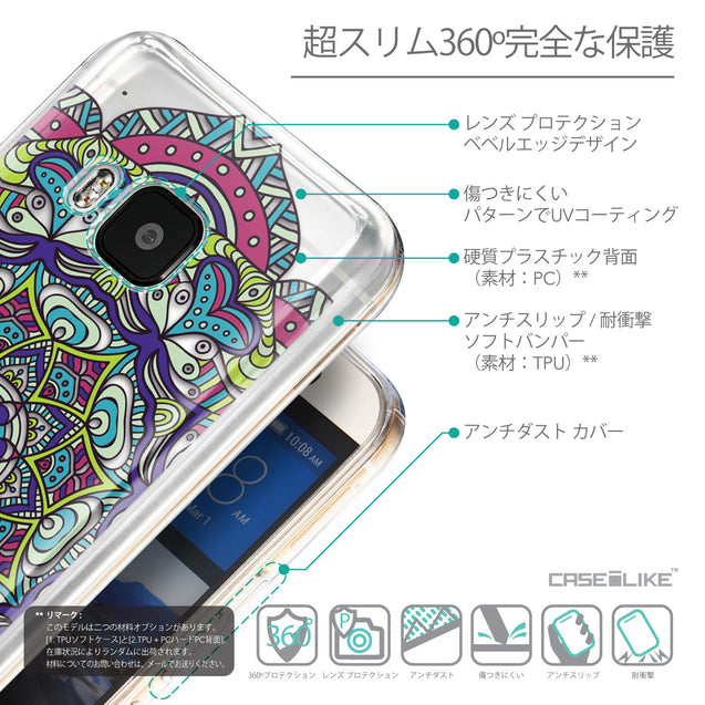 Details in Japanese - CASEiLIKE HTC One M9 back cover Mandala Art 2094