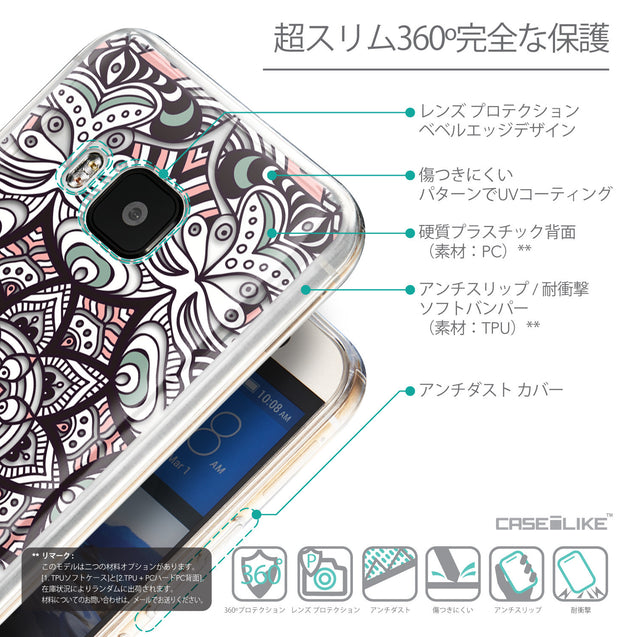 Details in Japanese - CASEiLIKE HTC One M9 back cover Mandala Art 2095