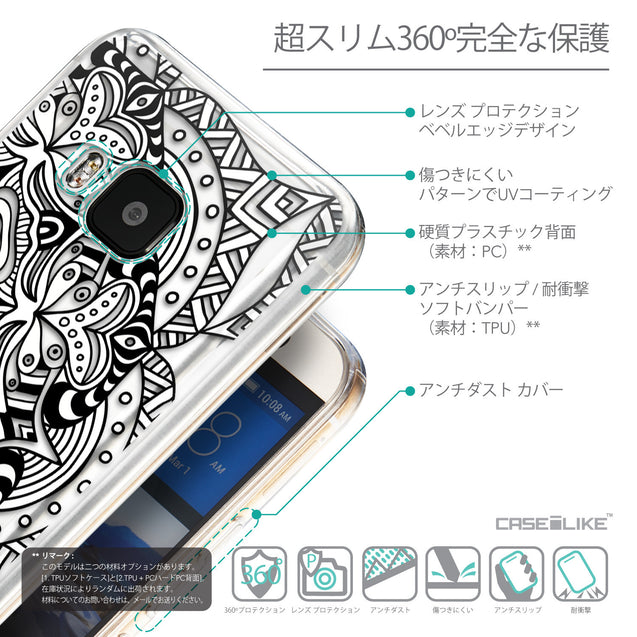 Details in Japanese - CASEiLIKE HTC One M9 back cover Mandala Art 2096