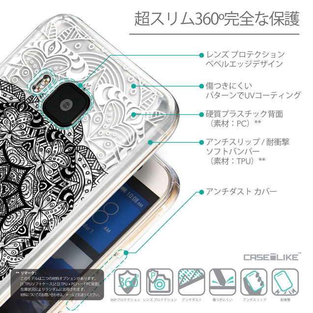 Details in Japanese - CASEiLIKE HTC One M9 back cover Mandala Art 2097
