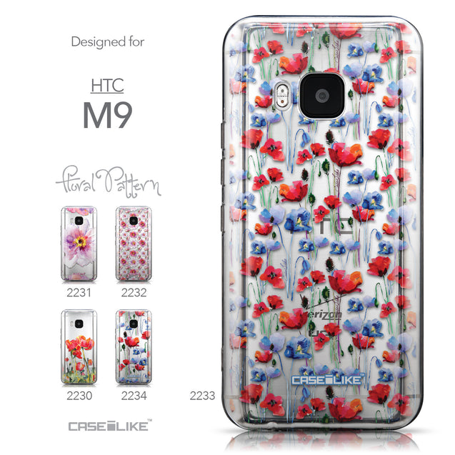 Collection - CASEiLIKE HTC One M9 back cover Watercolor Floral 2233