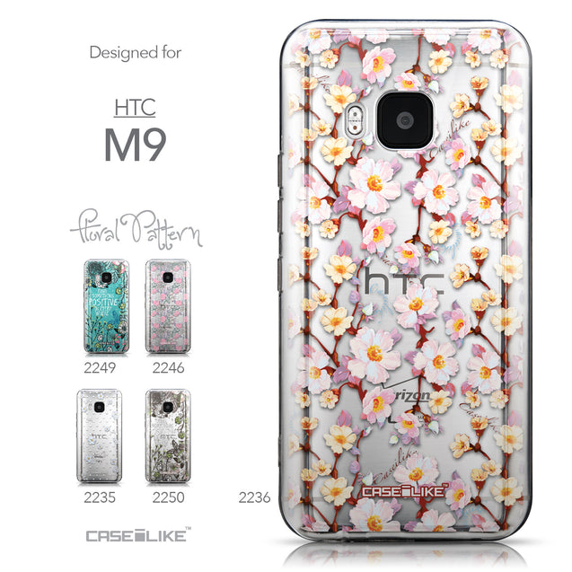 Collection - CASEiLIKE HTC One M9 back cover Watercolor Floral 2236
