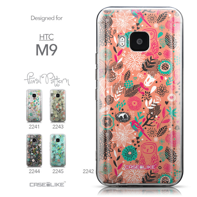 Collection - CASEiLIKE HTC One M9 back cover Spring Forest Pink 2242