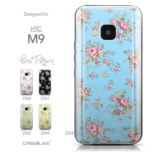 Collection - CASEiLIKE HTC One M9 back cover Floral Rose Classic 2263