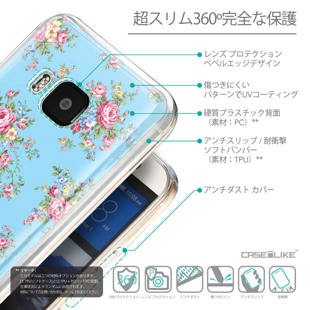 Details in Japanese - CASEiLIKE HTC One M9 back cover Floral Rose Classic 2263