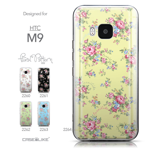 Collection - CASEiLIKE HTC One M9 back cover Floral Rose Classic 2264