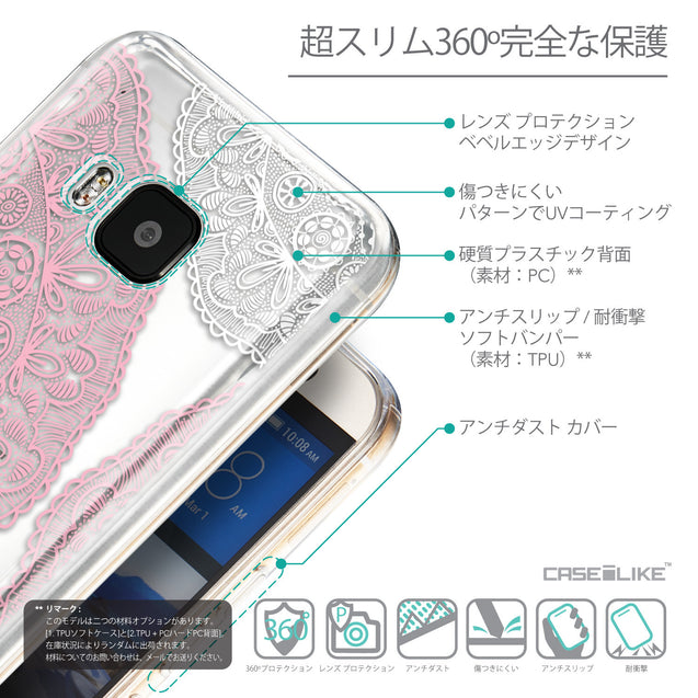 Details in Japanese - CASEiLIKE HTC One M9 back cover Mandala Art 2305