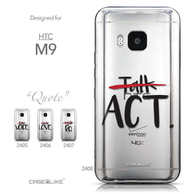 Collection - CASEiLIKE HTC One M9 back cover Quote 2408