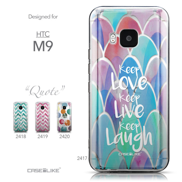 Collection - CASEiLIKE HTC One M9 back cover Quote 2417