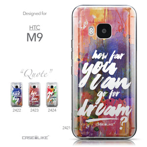 Collection - CASEiLIKE HTC One M9 back cover Quote 2421