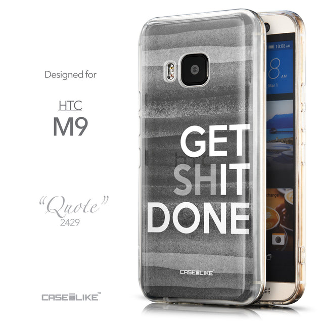 Front & Side View - CASEiLIKE HTC One M9 back cover Quote 2429