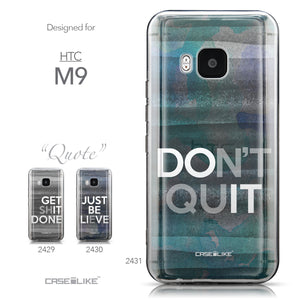 Collection - CASEiLIKE HTC One M9 back cover Quote 2431
