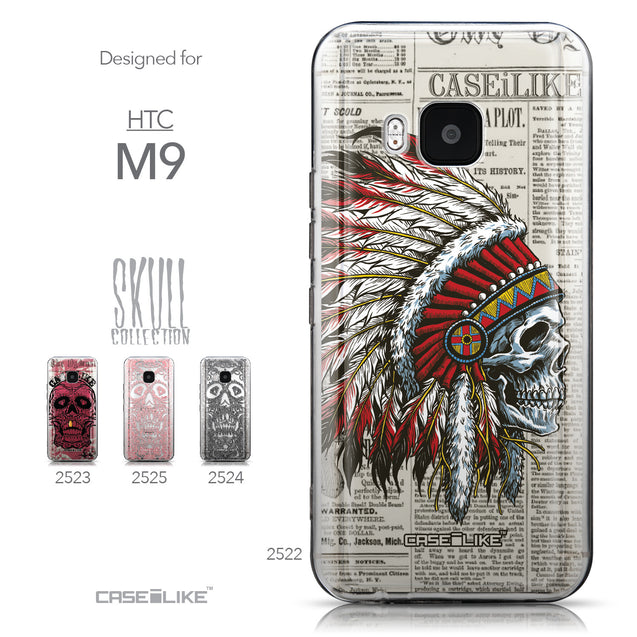 Collection - CASEiLIKE HTC One M9 back cover Art of Skull 2522