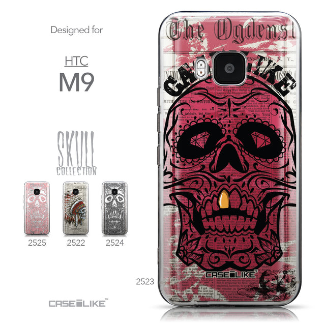 Collection - CASEiLIKE HTC One M9 back cover Art of Skull 2523