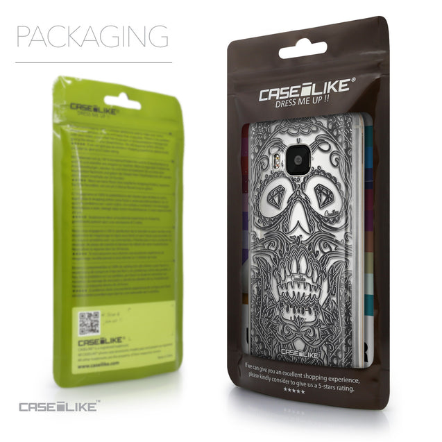 Packaging - CASEiLIKE HTC One M9 back cover Art of Skull 2524