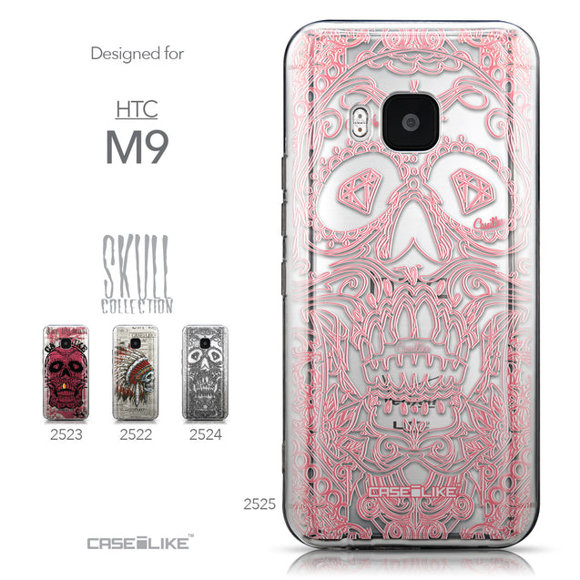 Collection - CASEiLIKE HTC One M9 back cover Art of Skull 2525