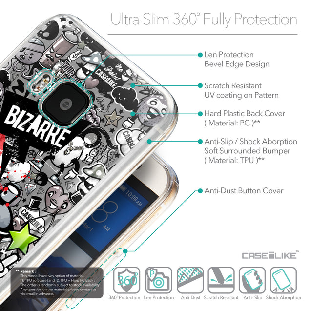 Details in English - CASEiLIKE HTC One M9 back cover Graffiti 2705
