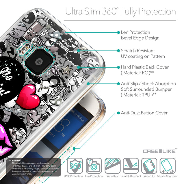 Details in English - CASEiLIKE HTC One M9 back cover Graffiti 2708