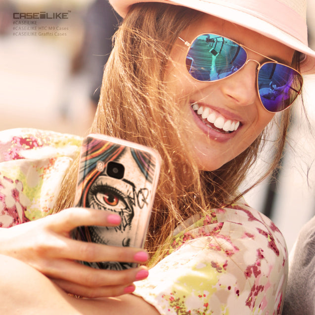 Share - CASEiLIKE HTC One M9 back cover Graffiti Girl 2724