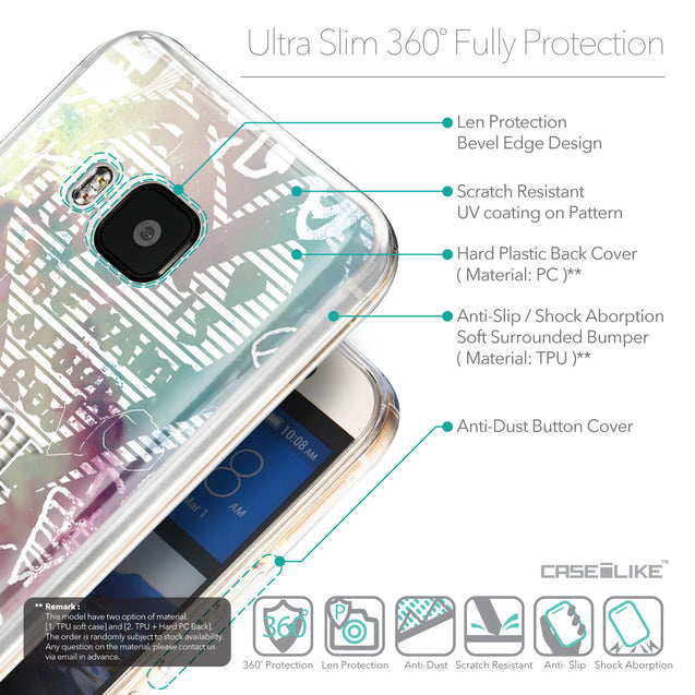 Details in English - CASEiLIKE HTC One M9 back cover Graffiti 2726