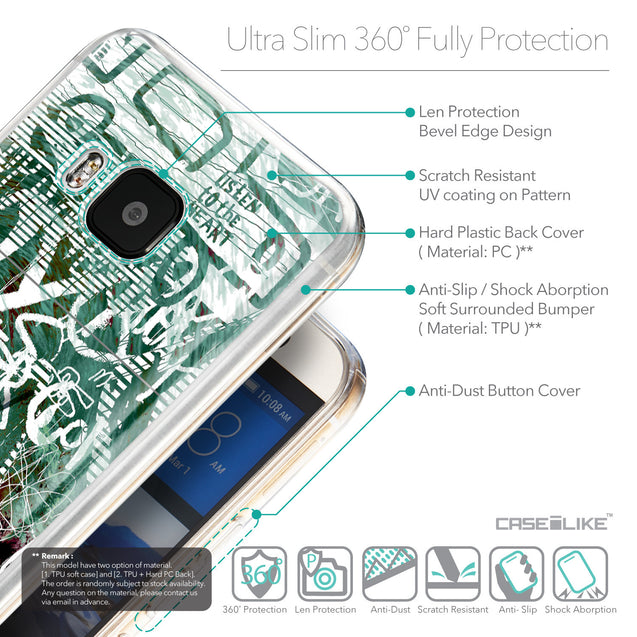 Details in English - CASEiLIKE HTC One M9 back cover Graffiti 2728