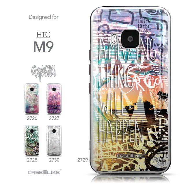 Collection - CASEiLIKE HTC One M9 back cover Graffiti 2729